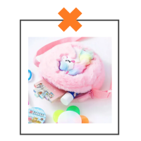 Crossbody tasje unicorn rond roze